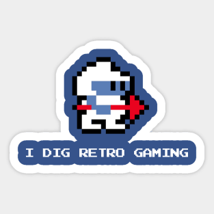 I DIG Retro Gaming Sticker